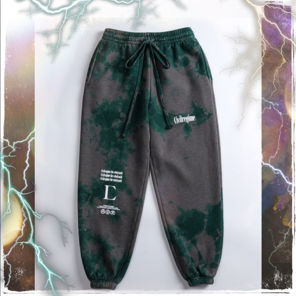 Civil Regime Unity Cozy sweatpants in Emerald Stone Wash